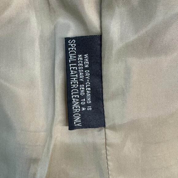 Wilsons Leather Fringe Suede Jacket Women SZ M Tan Western Boho Festival Vintage - Picture 9 of 13